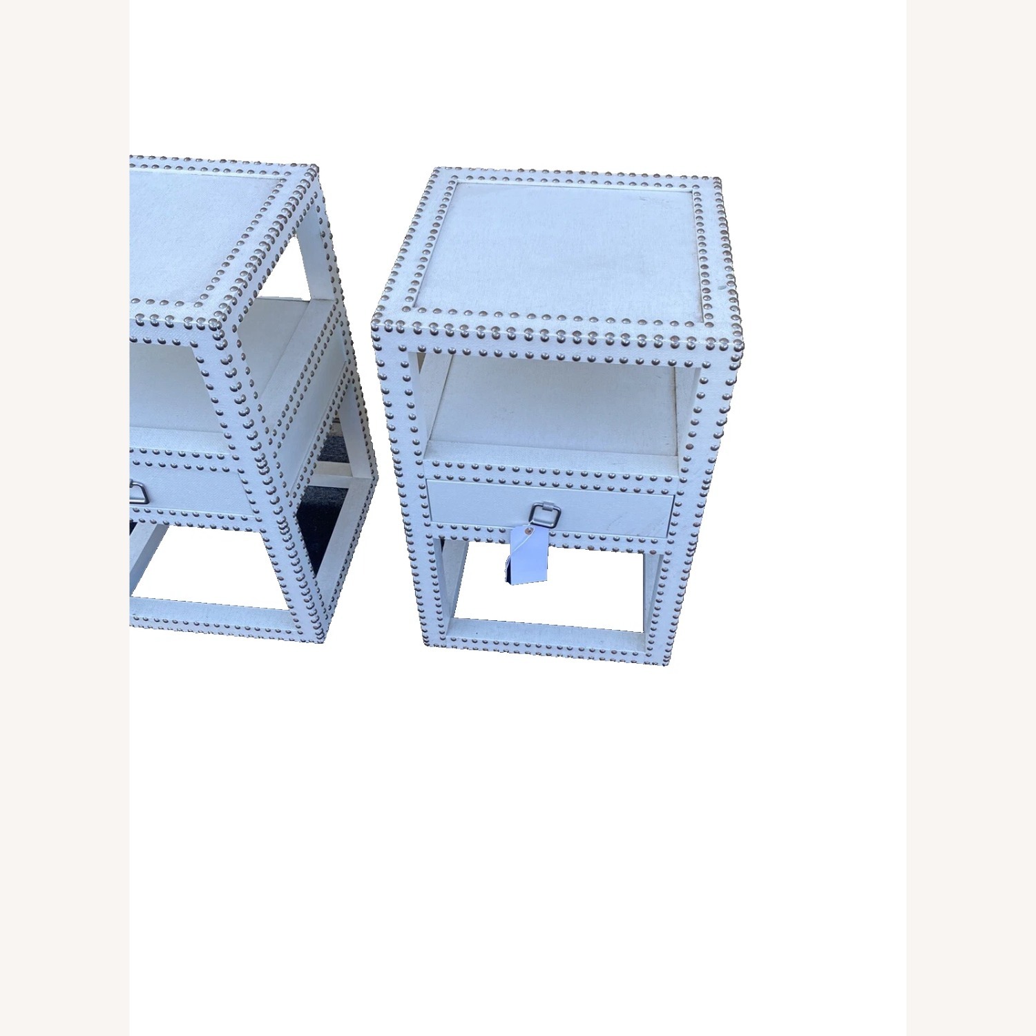 Pair Decorator Modern Nightstand End Table Stand - image-2