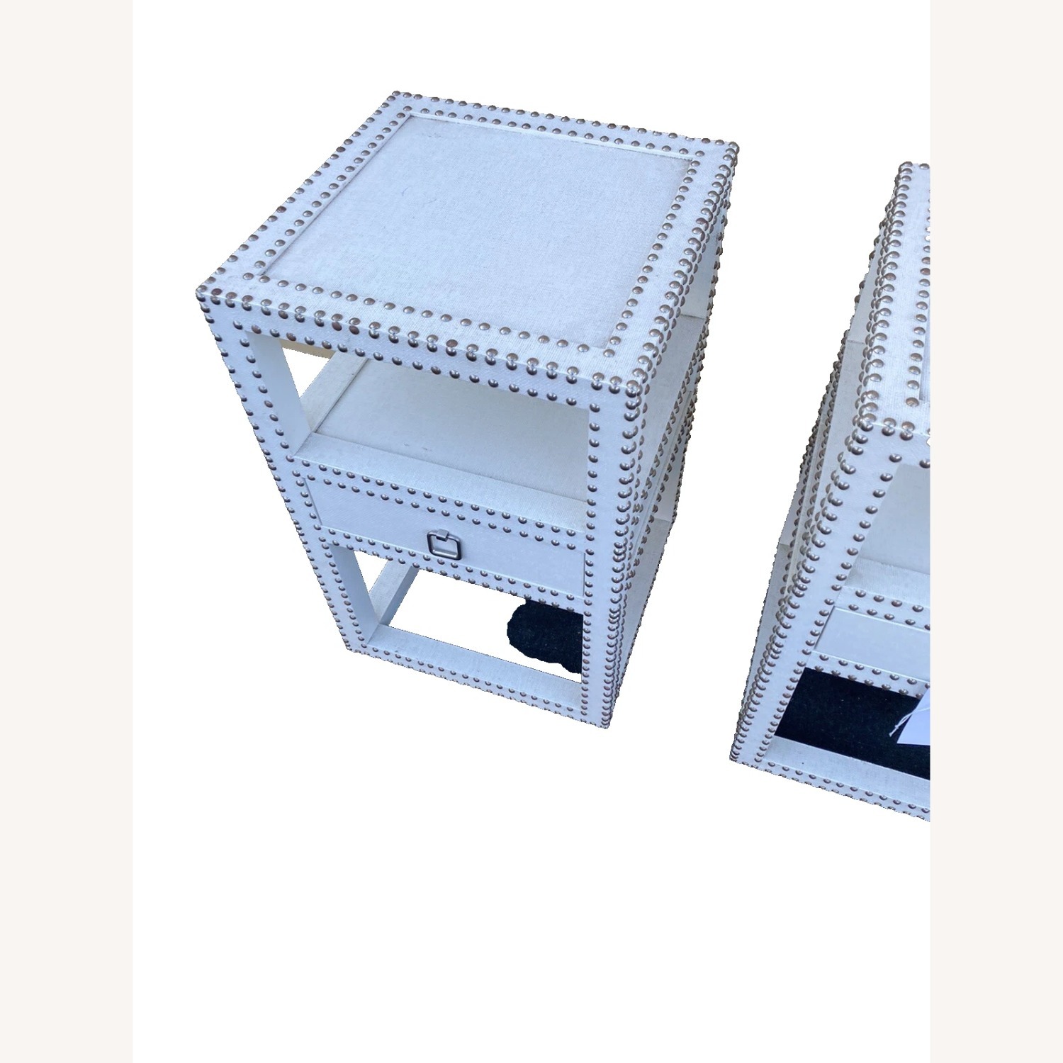 Pair Decorator Modern Nightstand End Table Stand - image-3