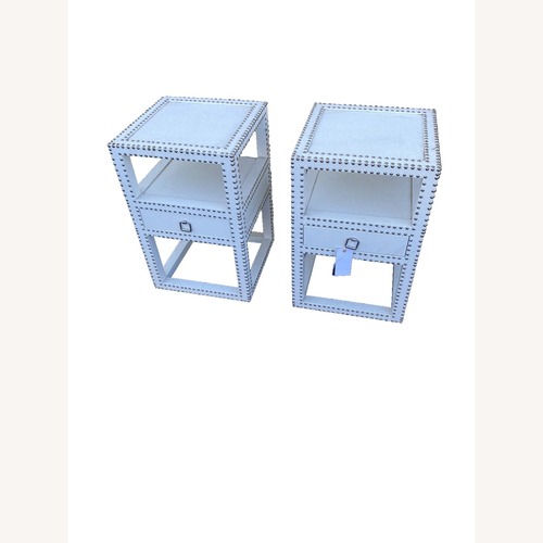 Used Pair Decorator Modern Nightstand End Table Stand for sale on AptDeco