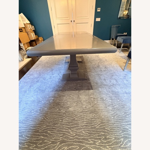 Used Grey Pedestal Table for sale on AptDeco