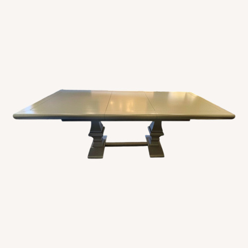 Used Grey Pedestal Table for sale on AptDeco