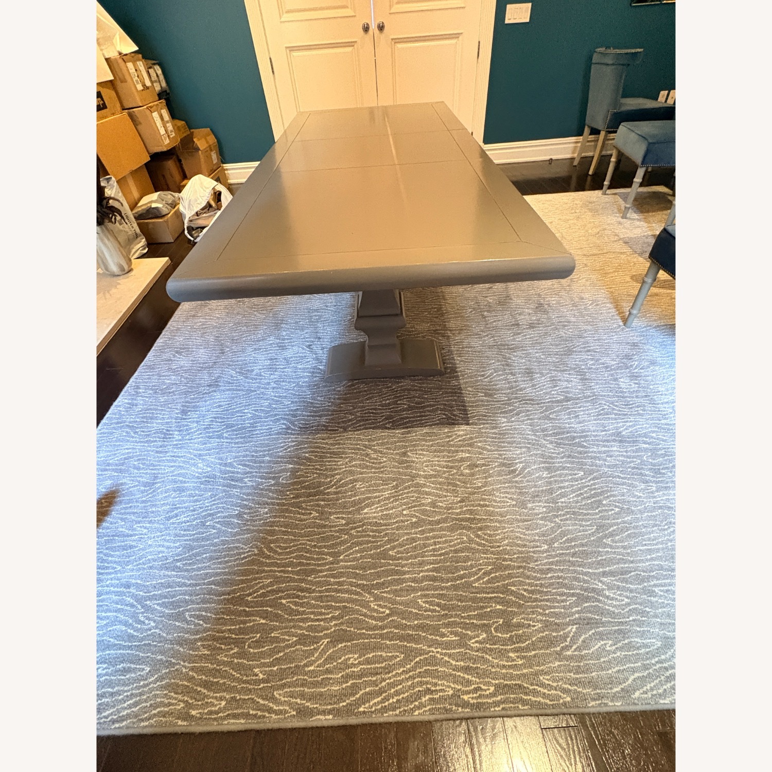 Grey Pedestal Table - image-3