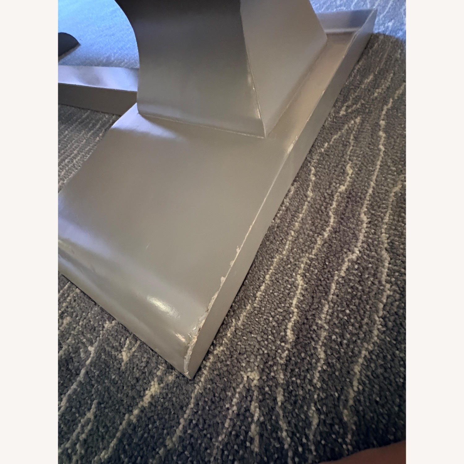 Grey Pedestal Table - image-7