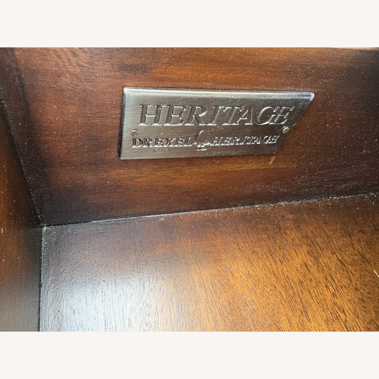 DREXEL HERITAGE Console Library Table with Drawer - image-5