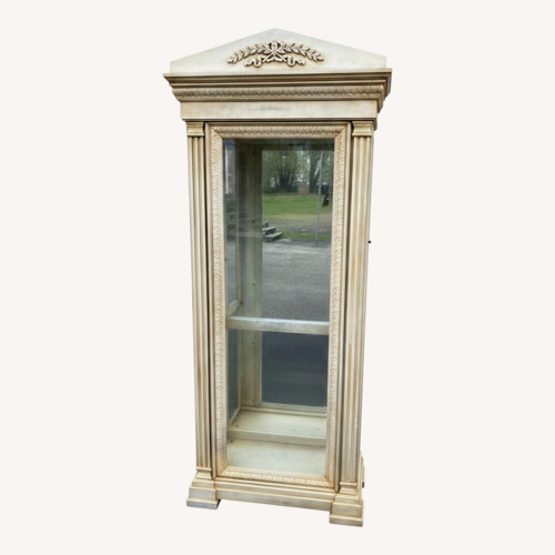 Used Modern White Curio China Cabinet for sale on AptDeco