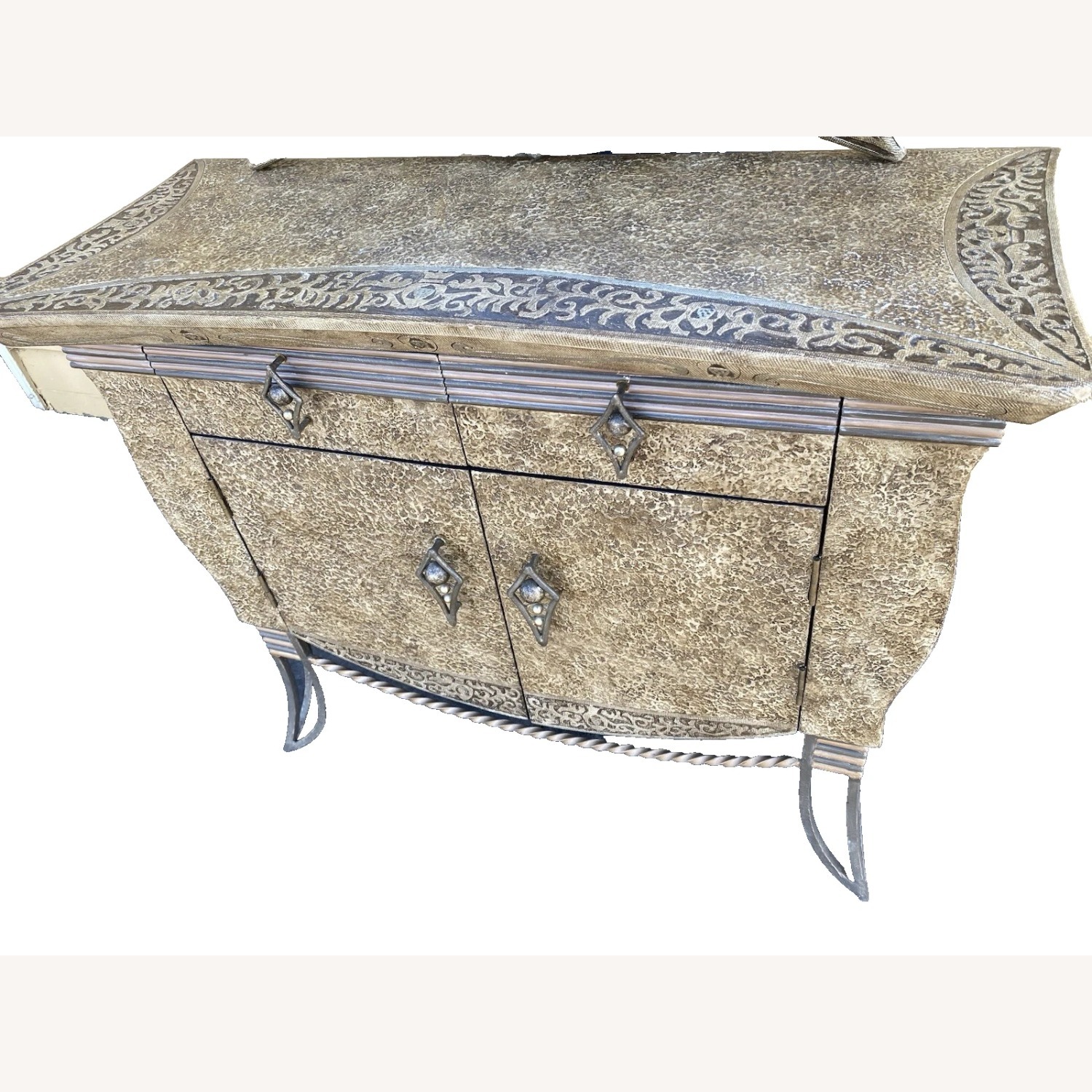 Modern Console Hall Table with Mirror - image-2