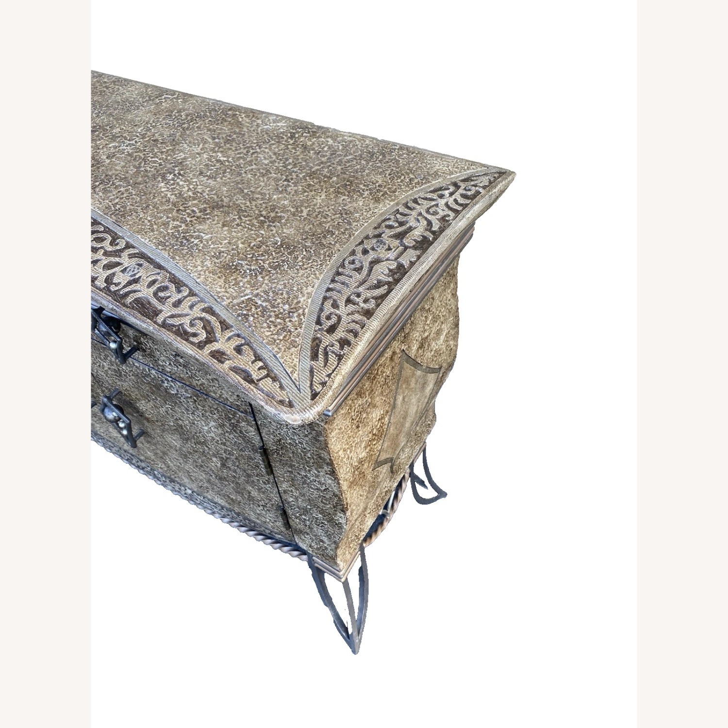 Modern Console Hall Table with Mirror - image-5