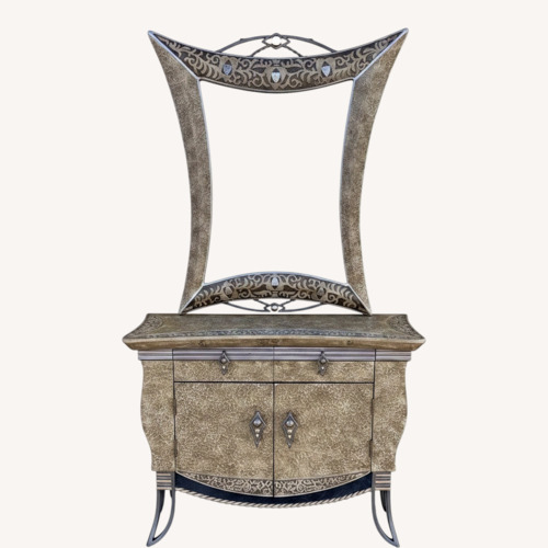 Used Modern Console Hall Table with Mirror for sale on AptDeco