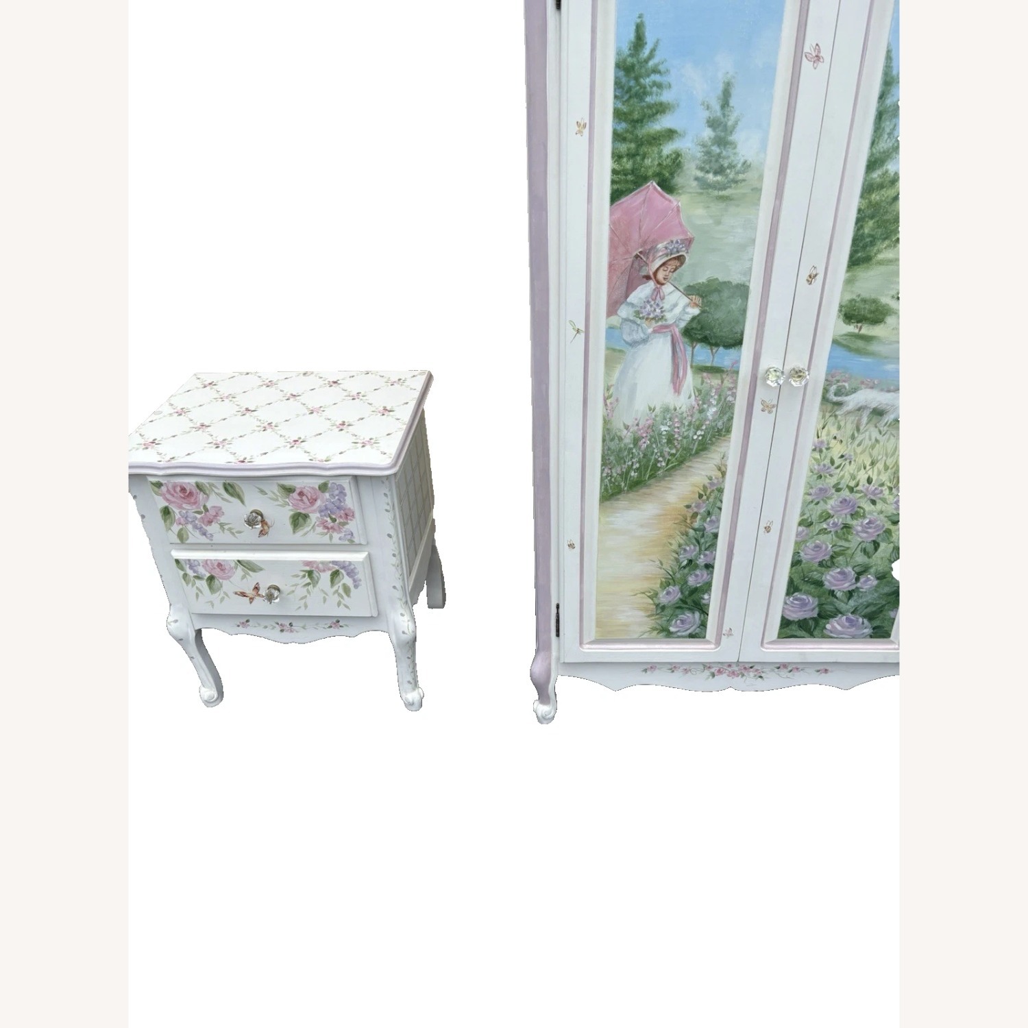 Custom Hand Made High Chest Chifferobe Cabinet - image-9