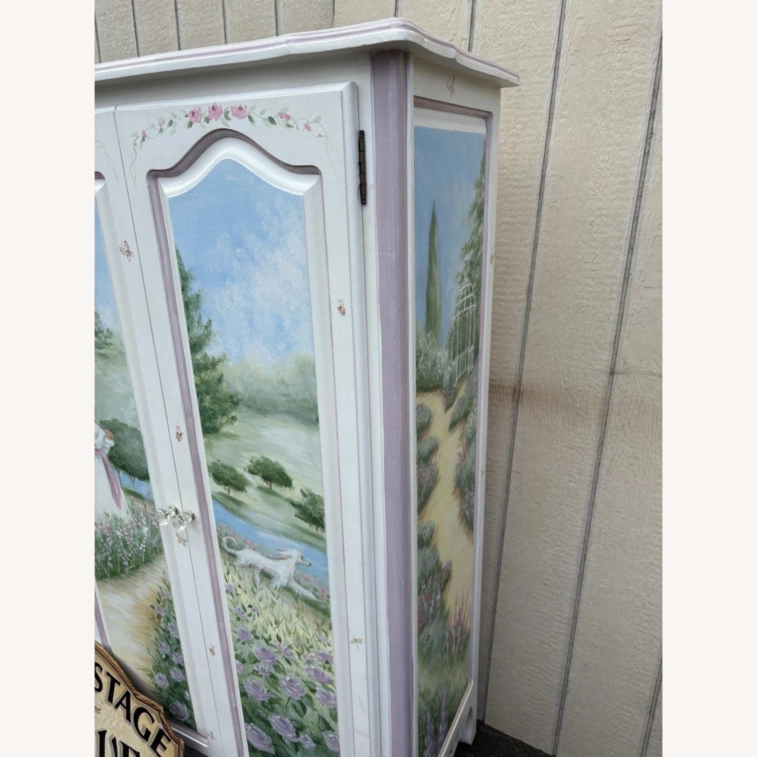 Custom Hand Made High Chest Chifferobe Cabinet - image-2