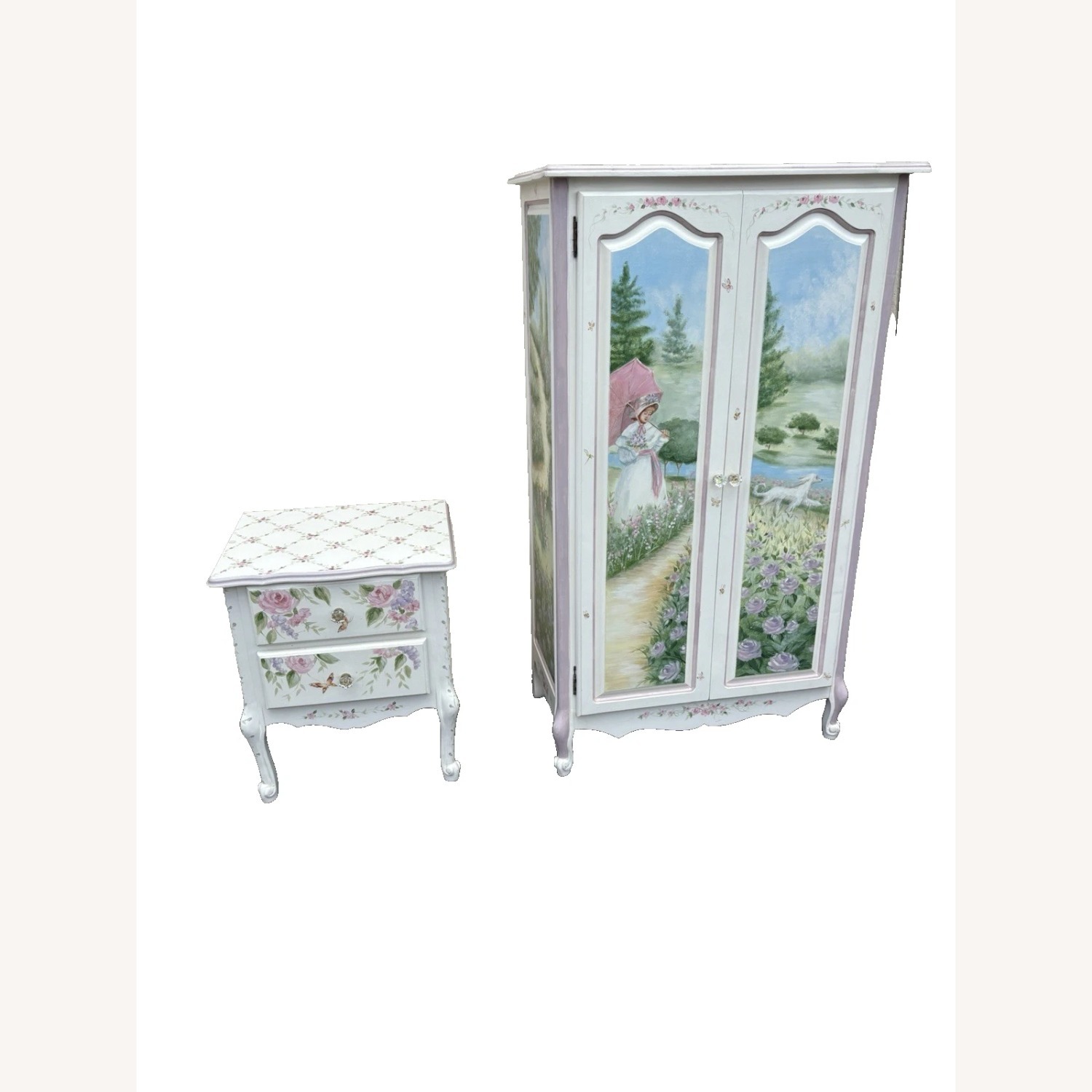 Custom Hand Made High Chest Chifferobe Cabinet - image-8