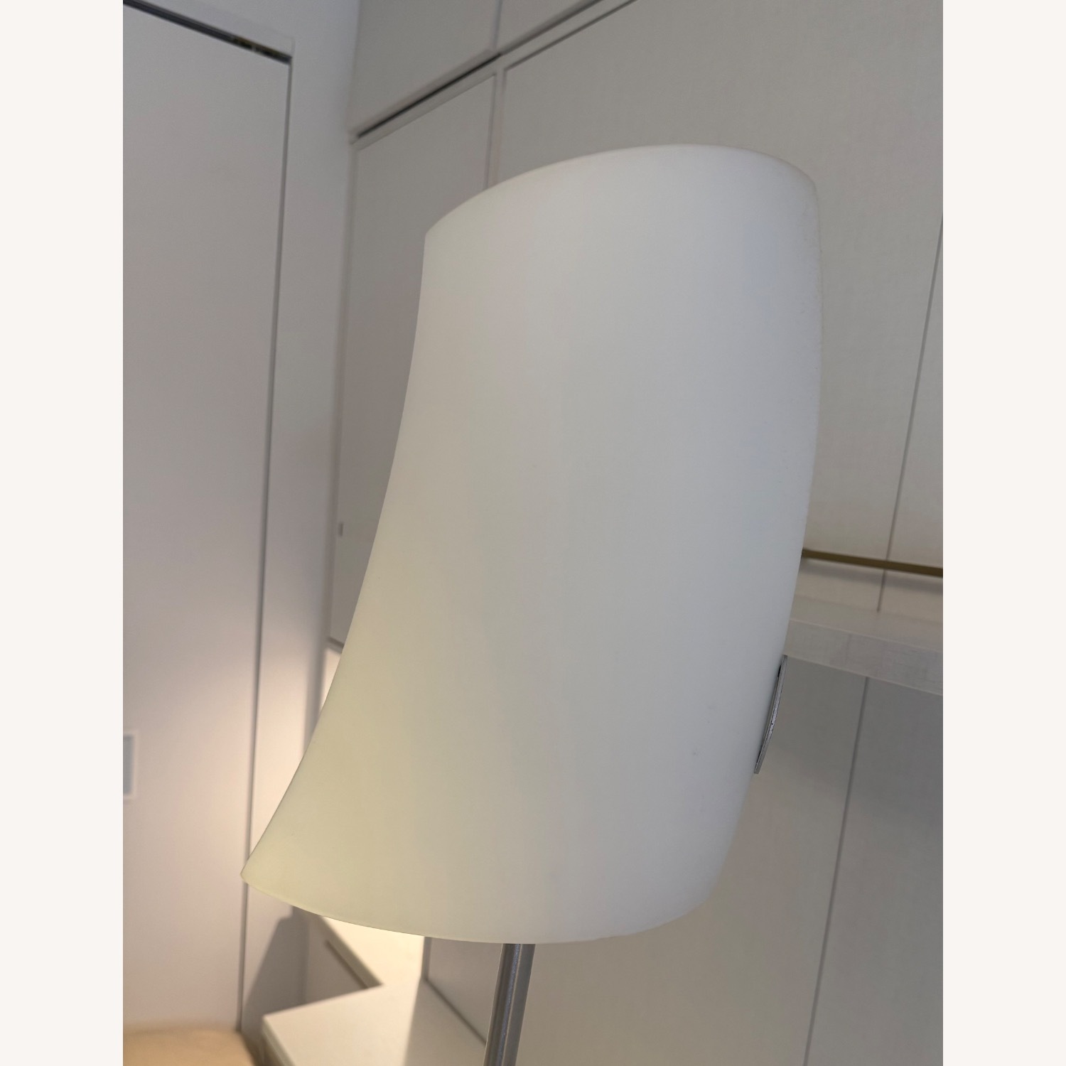 Hubbardton Forge Stasis Silver Glass Floor Lamp - image-2