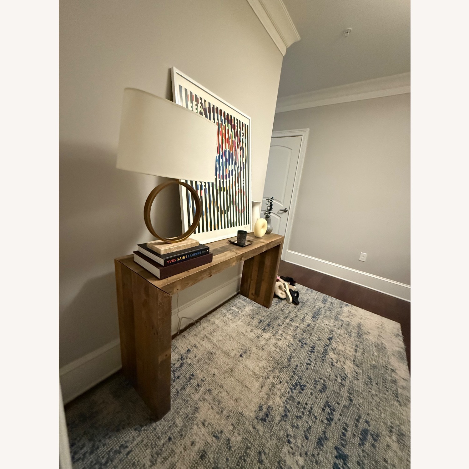 West Elm Emmerson Natural Wood Console Table - image-3