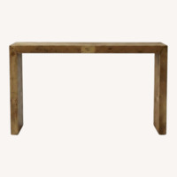 West Elm Emmerson Natural Wood Console Table