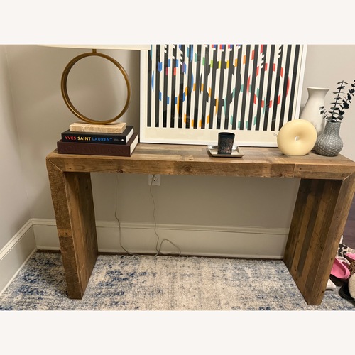 Used West Elm Emmerson Natural Wood Console Table for sale on AptDeco