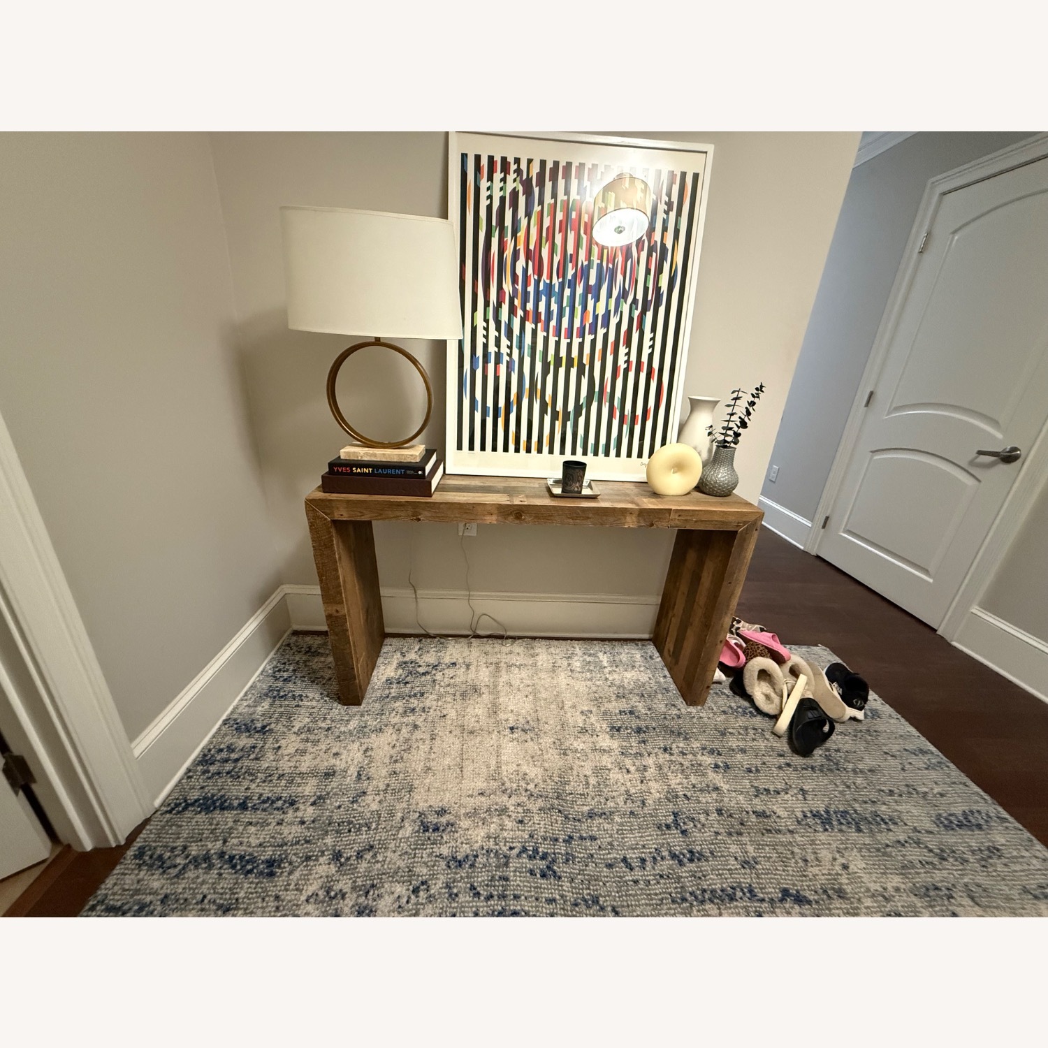 West Elm Emmerson Natural Wood Console Table - image-2