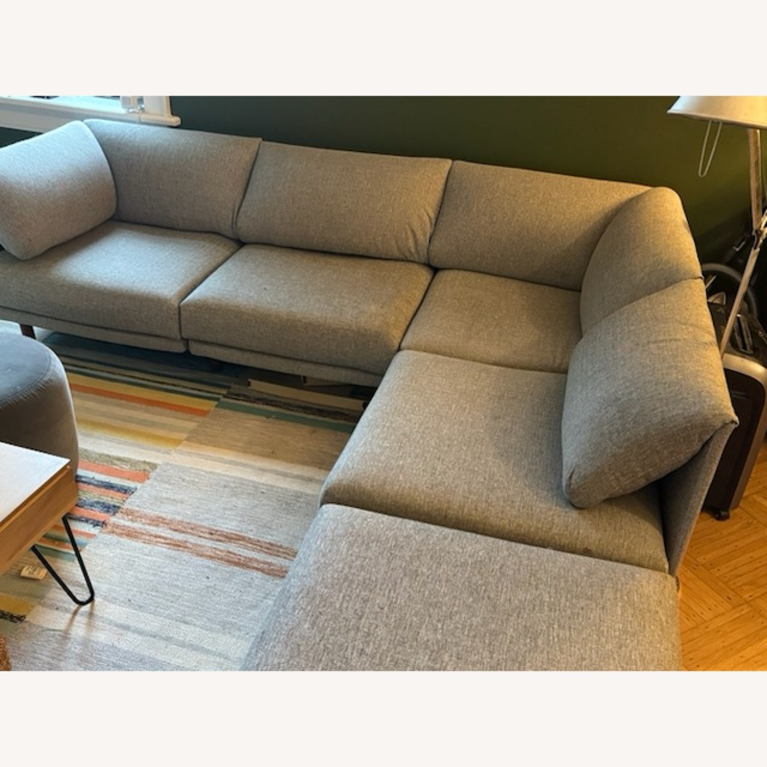 Burrow Range Light Gray Sectional Sofas+Sleep Kit - image-1