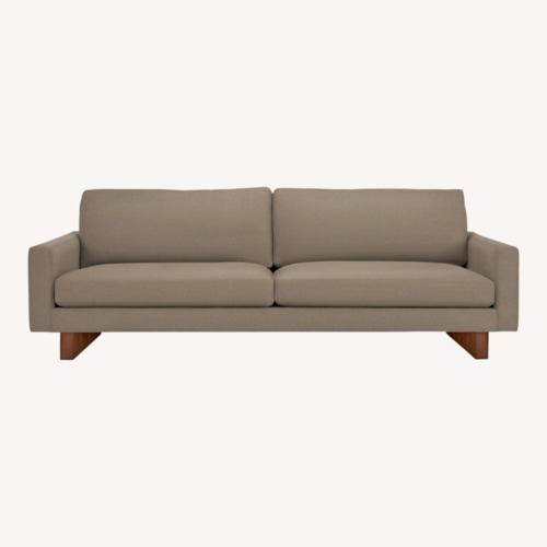 Used Room & Board Pierson Light Tan Velvet Sofa for sale on AptDeco