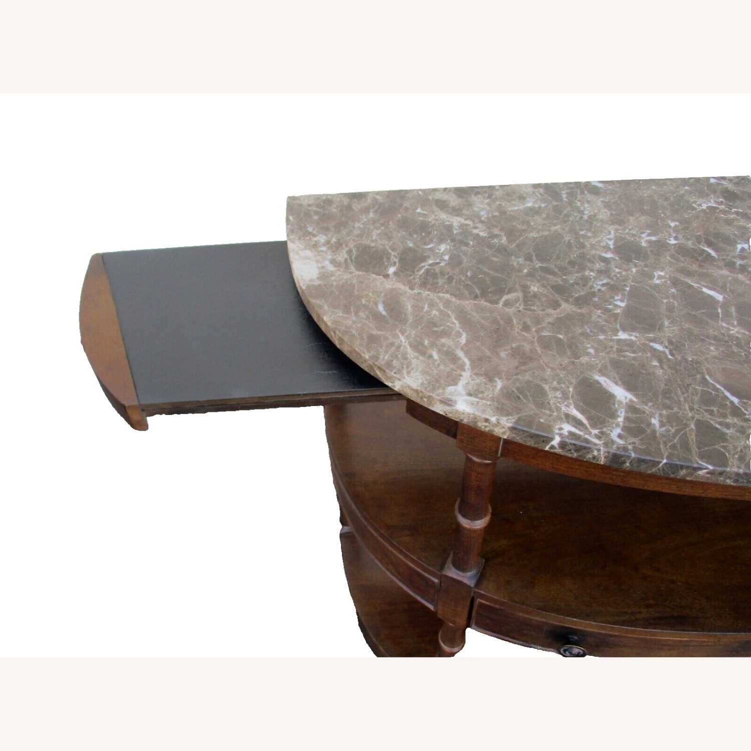 Century Furniture Marble Top Sideboard Cabinet - image-6