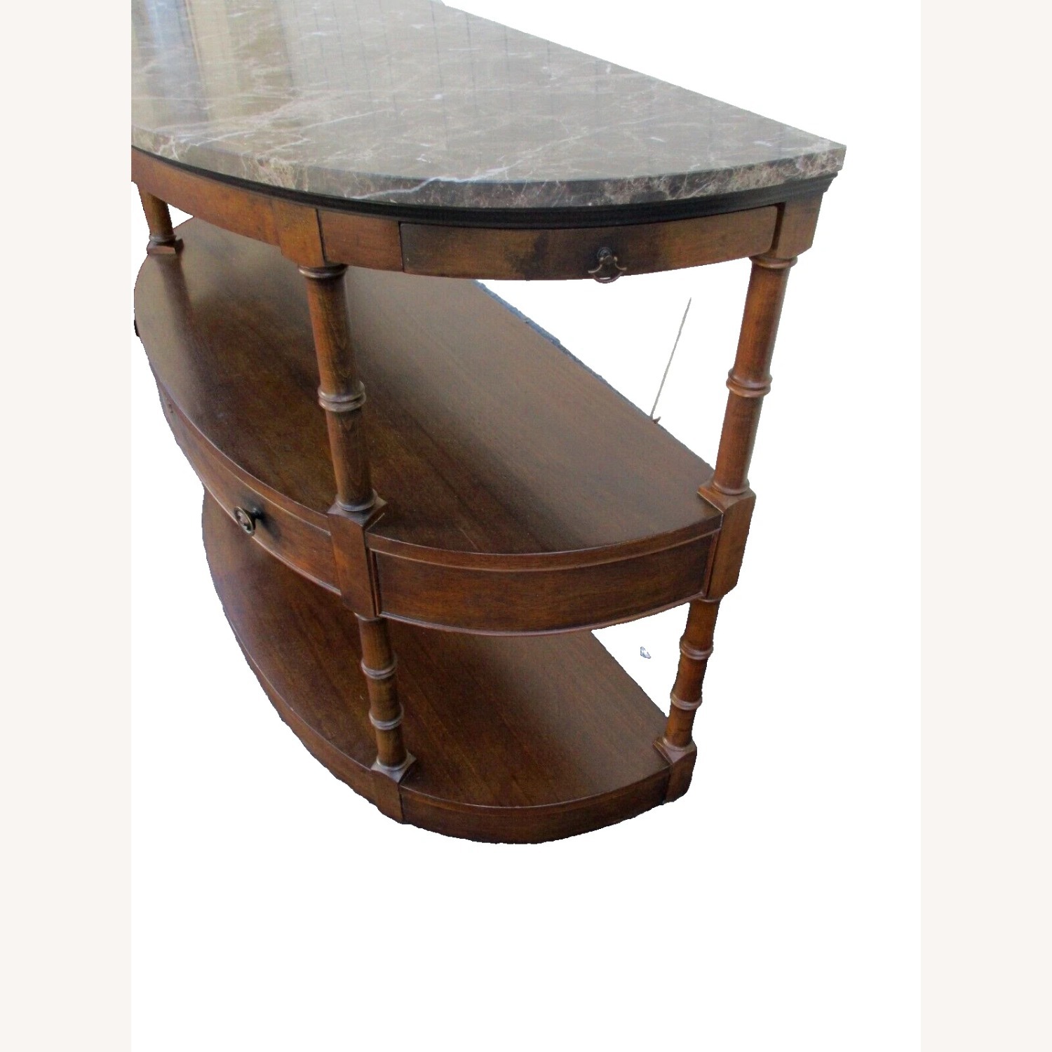 Century Furniture Marble Top Sideboard Cabinet - image-8