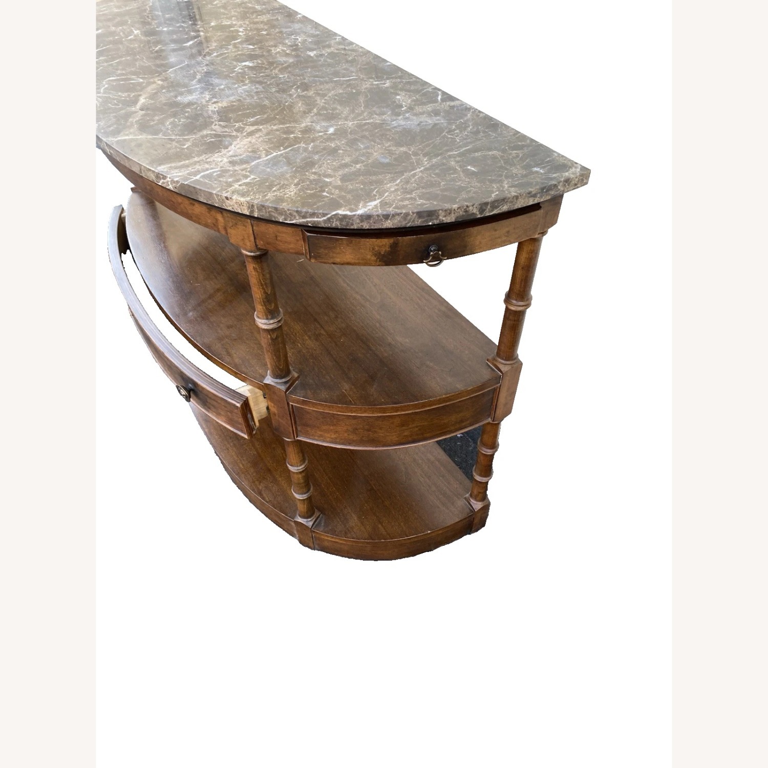 Century Furniture Marble Top Sideboard Cabinet - image-4