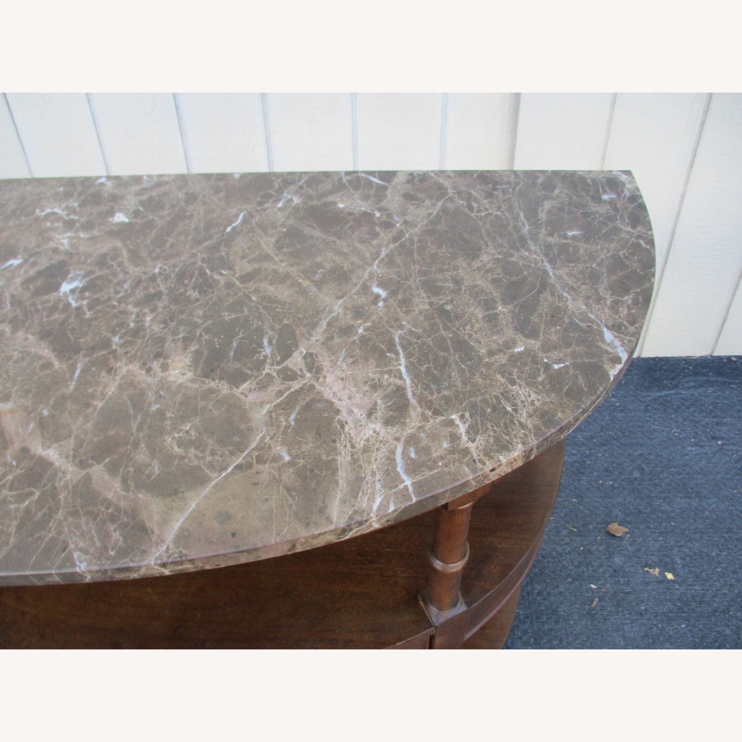 Century Furniture Marble Top Sideboard Cabinet - image-7