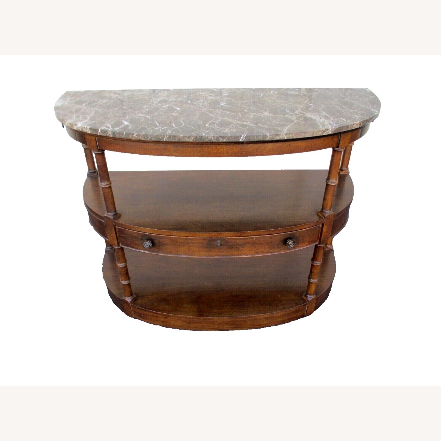 Century Furniture Marble Top Sideboard Cabinet - image-1