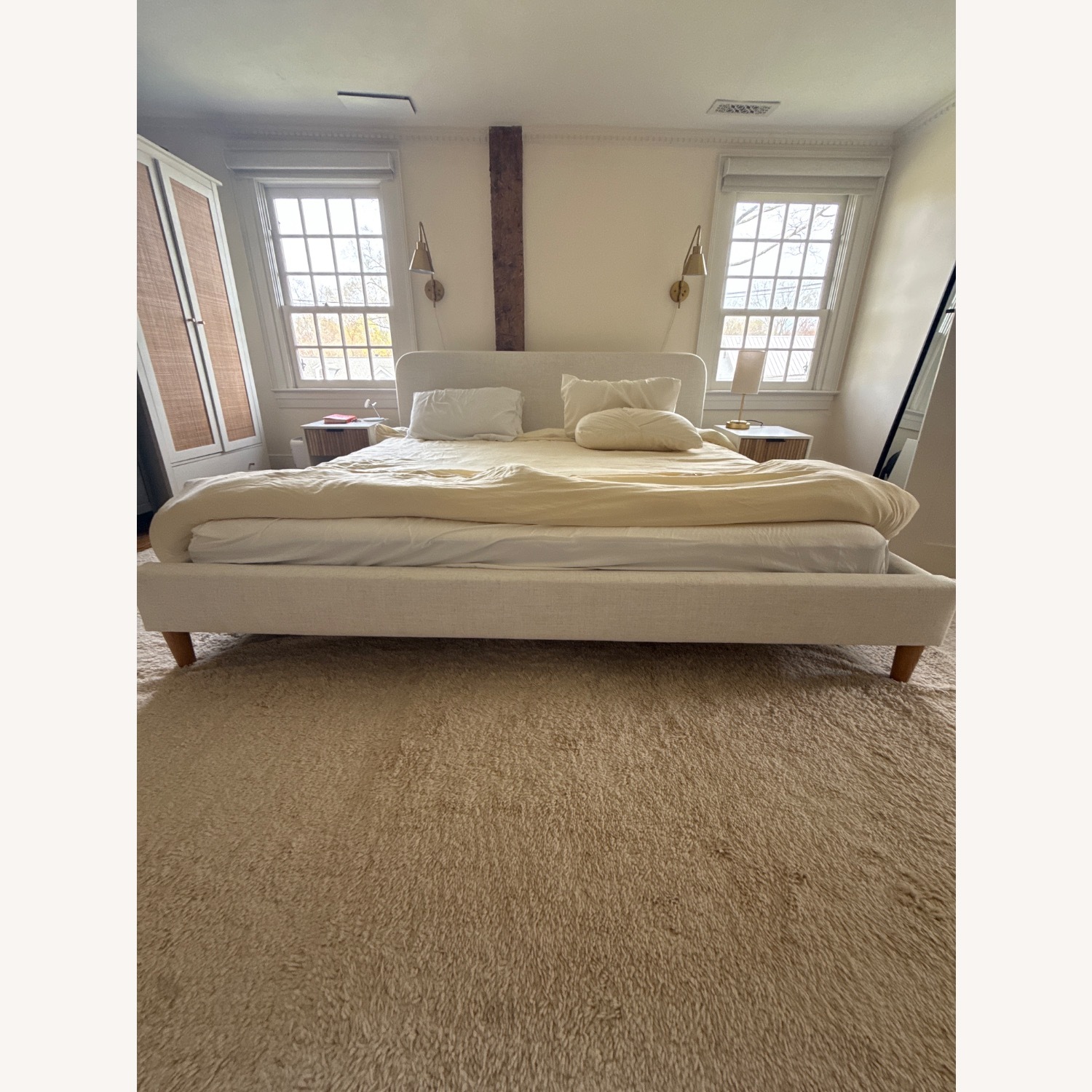 One Kings Lane Natural Fabric King Bed - image-4