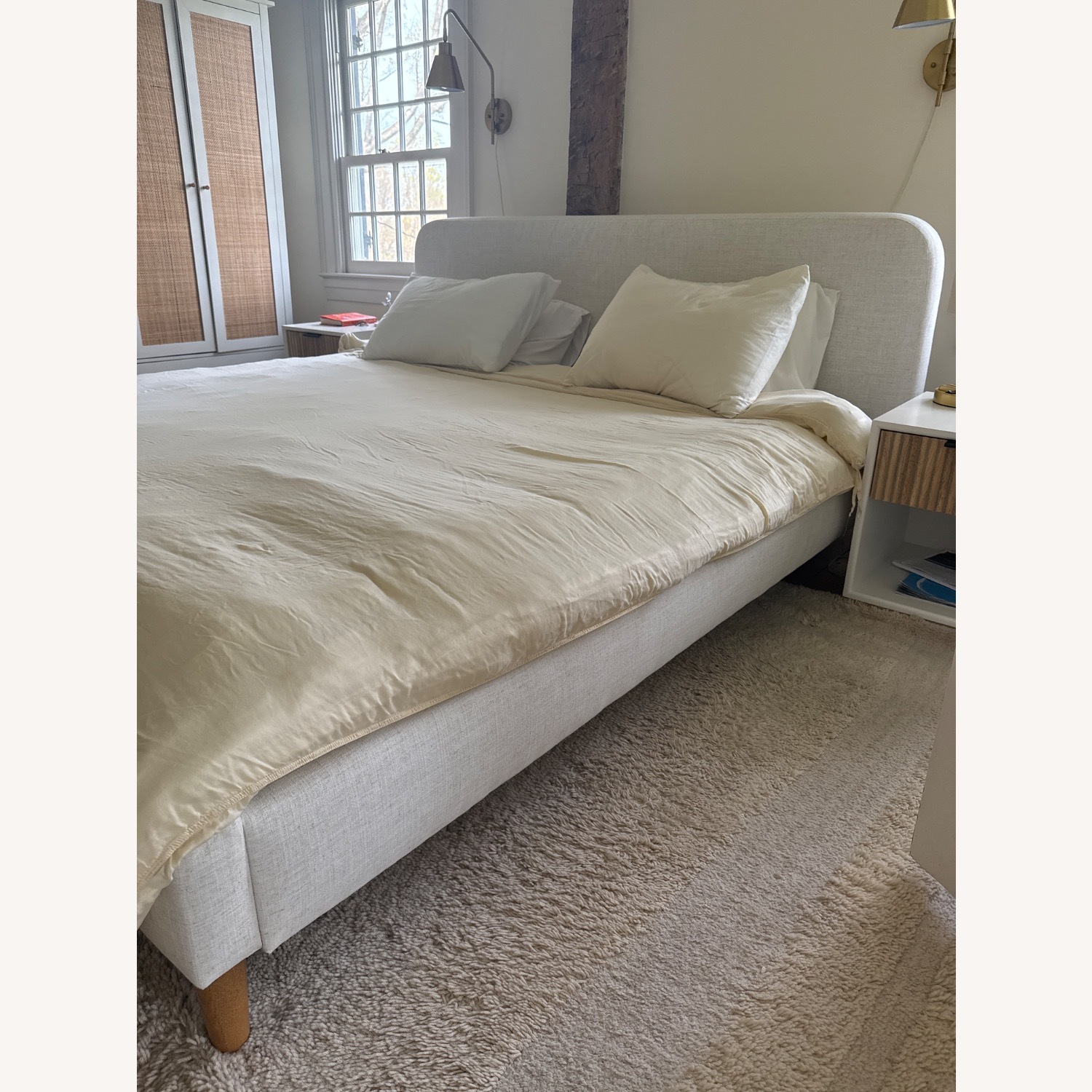 One Kings Lane Natural Fabric King Bed - image-3