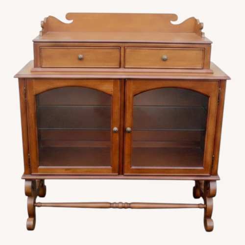 Used Lane Furniture Sideboard  Curio Display Cabinet for sale on AptDeco