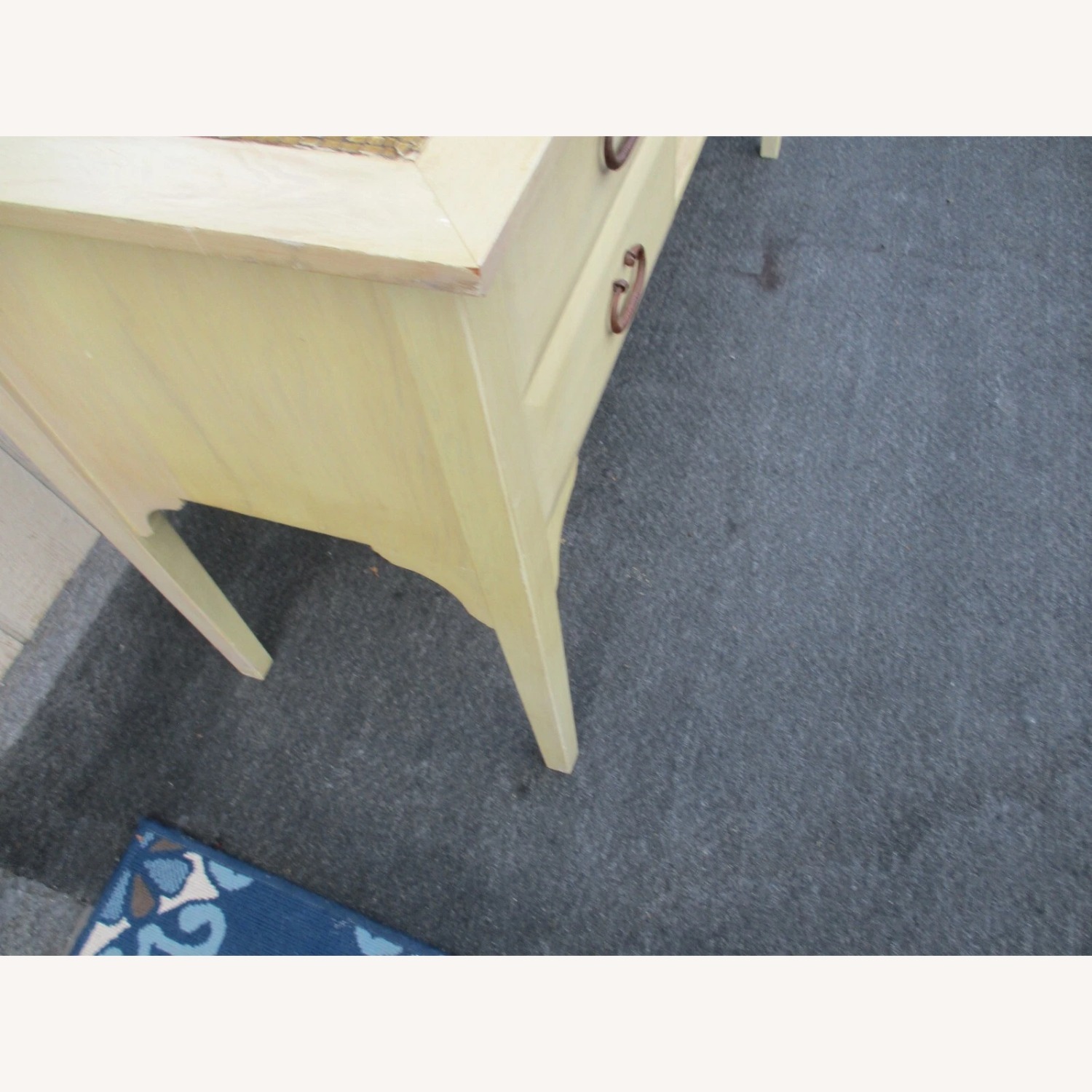 White Wood Sideboard with Wine Rack Factory Finish - image-9