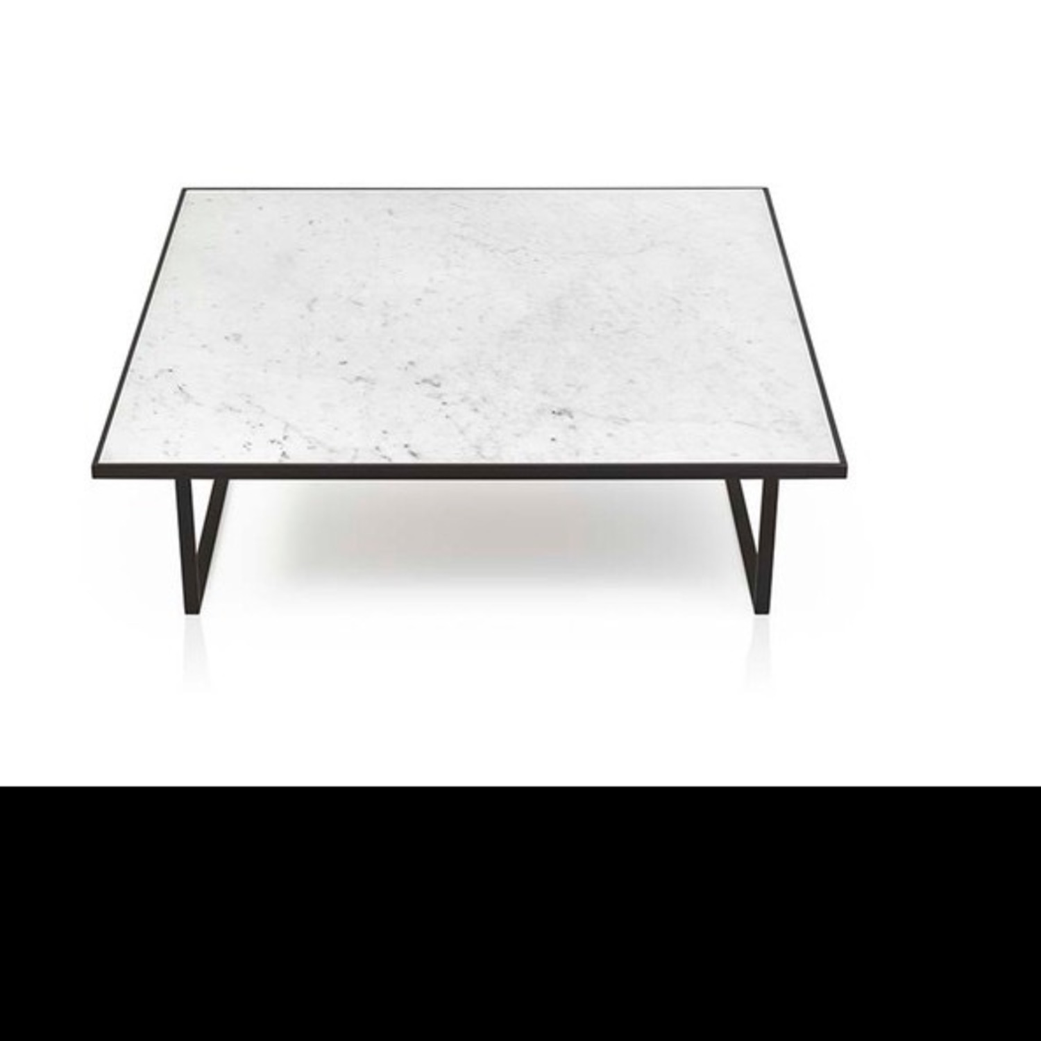 Icaro White Marble Square Coffee Table - image-1