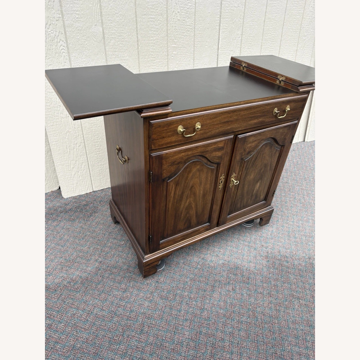 Henkel Harris Cherry Bar Cart Sideboard - image-6