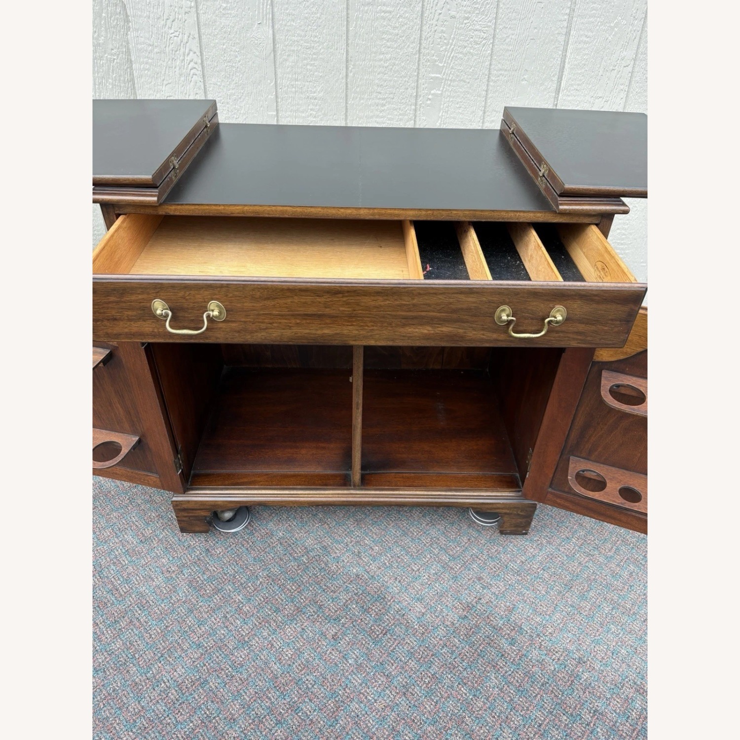 Henkel Harris Cherry Bar Cart Sideboard - image-7
