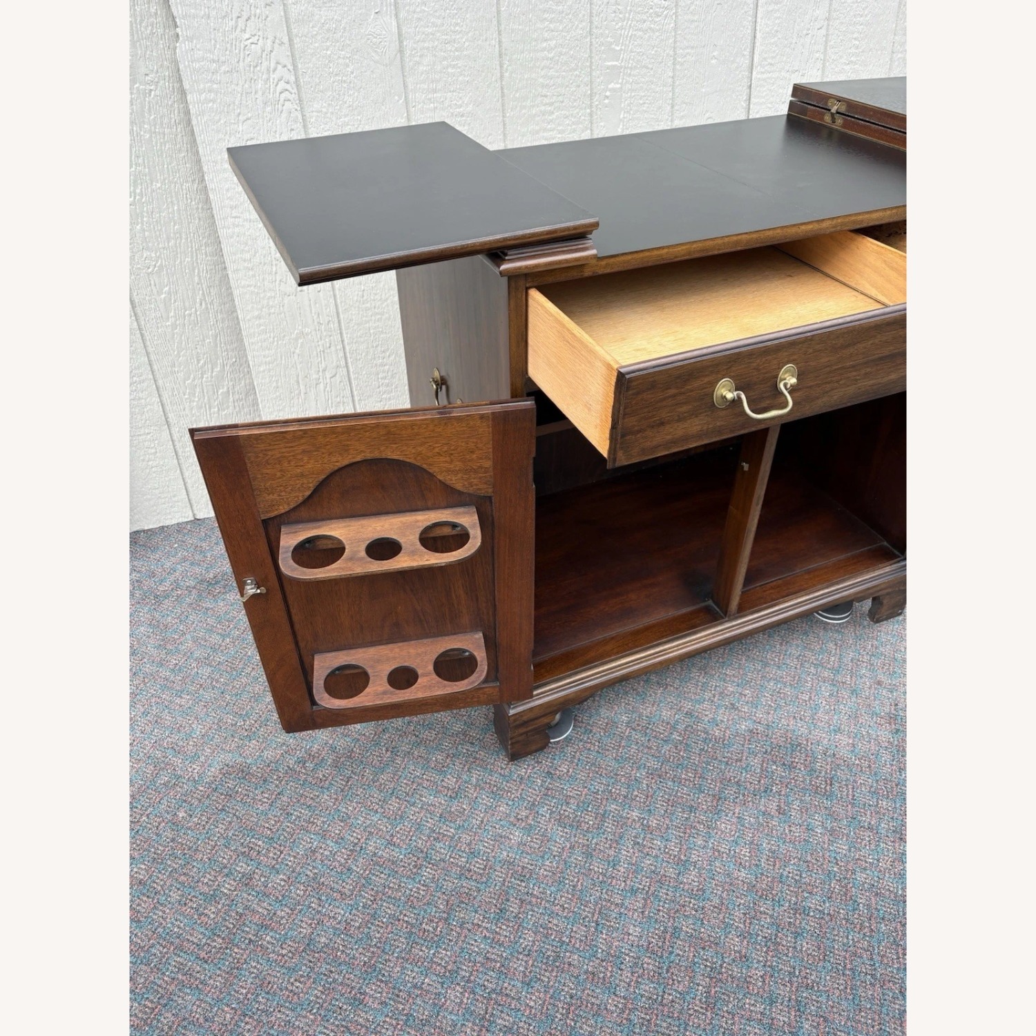 Henkel Harris Cherry Bar Cart Sideboard - image-3