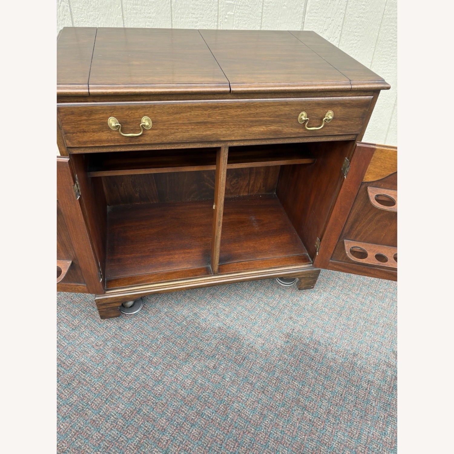 Henkel Harris Cherry Bar Cart Sideboard - image-9