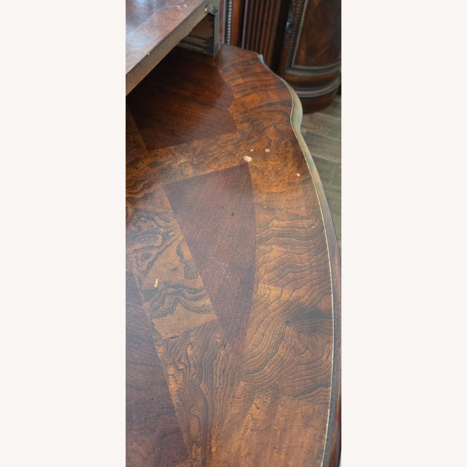 Vintage Wood Dining Set W 2 Extensions. Sits 6-12  - image-6