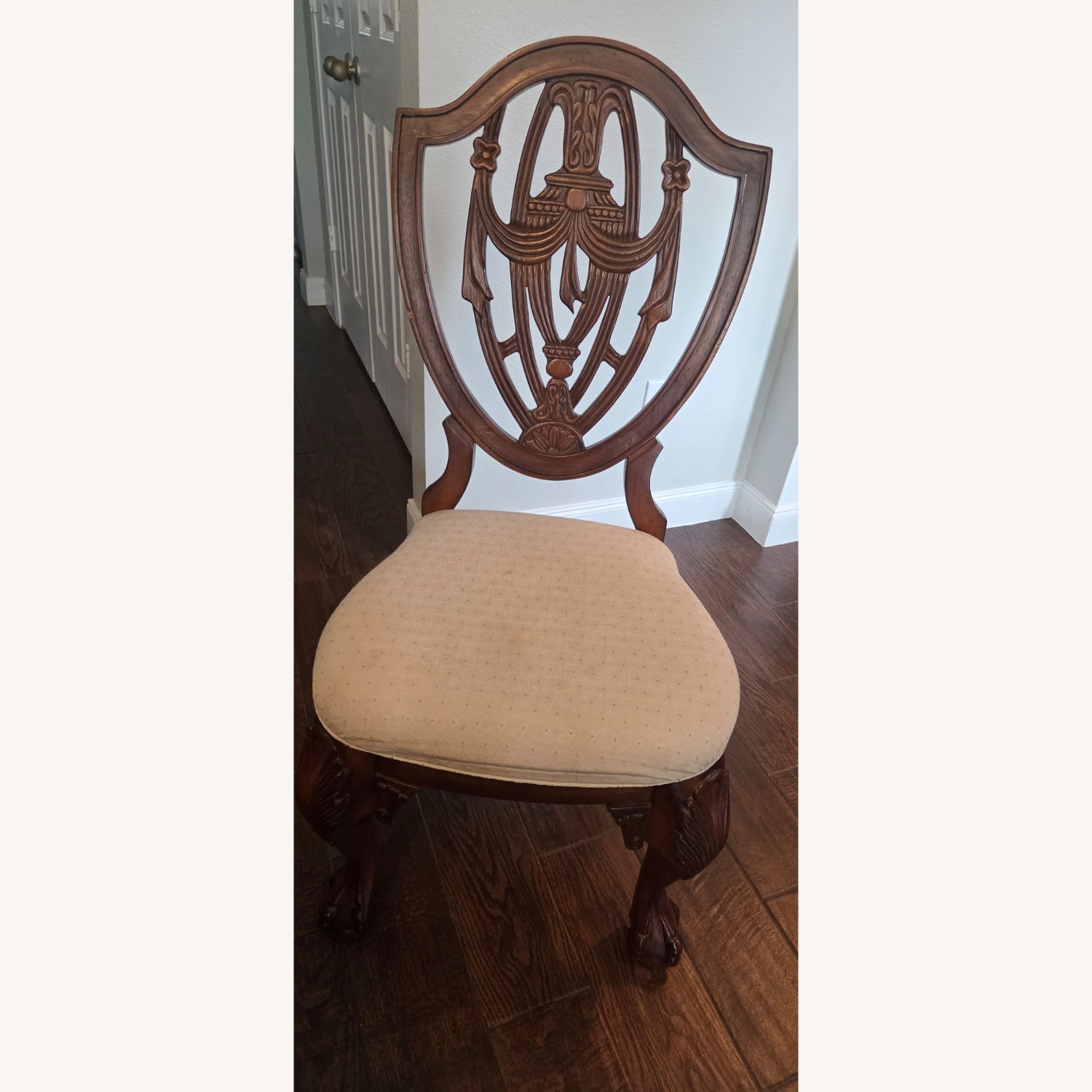 Vintage Wood Dining Set W 2 Extensions. Sits 6-12  - image-5