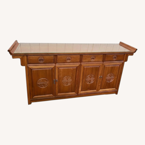 Used Oriental Sideboard Server Buffet Cabinet for sale on AptDeco