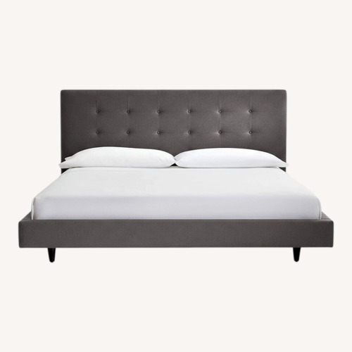 Used Crate & Barrel Tate 45" Upholstered King Bed for sale on AptDeco