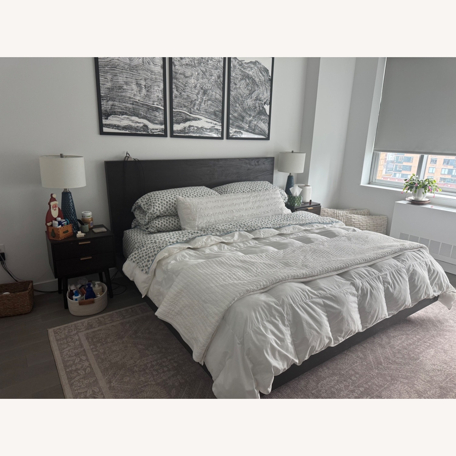 Pottery Barn Cayman Dark Brown Wood King Bed - image-7