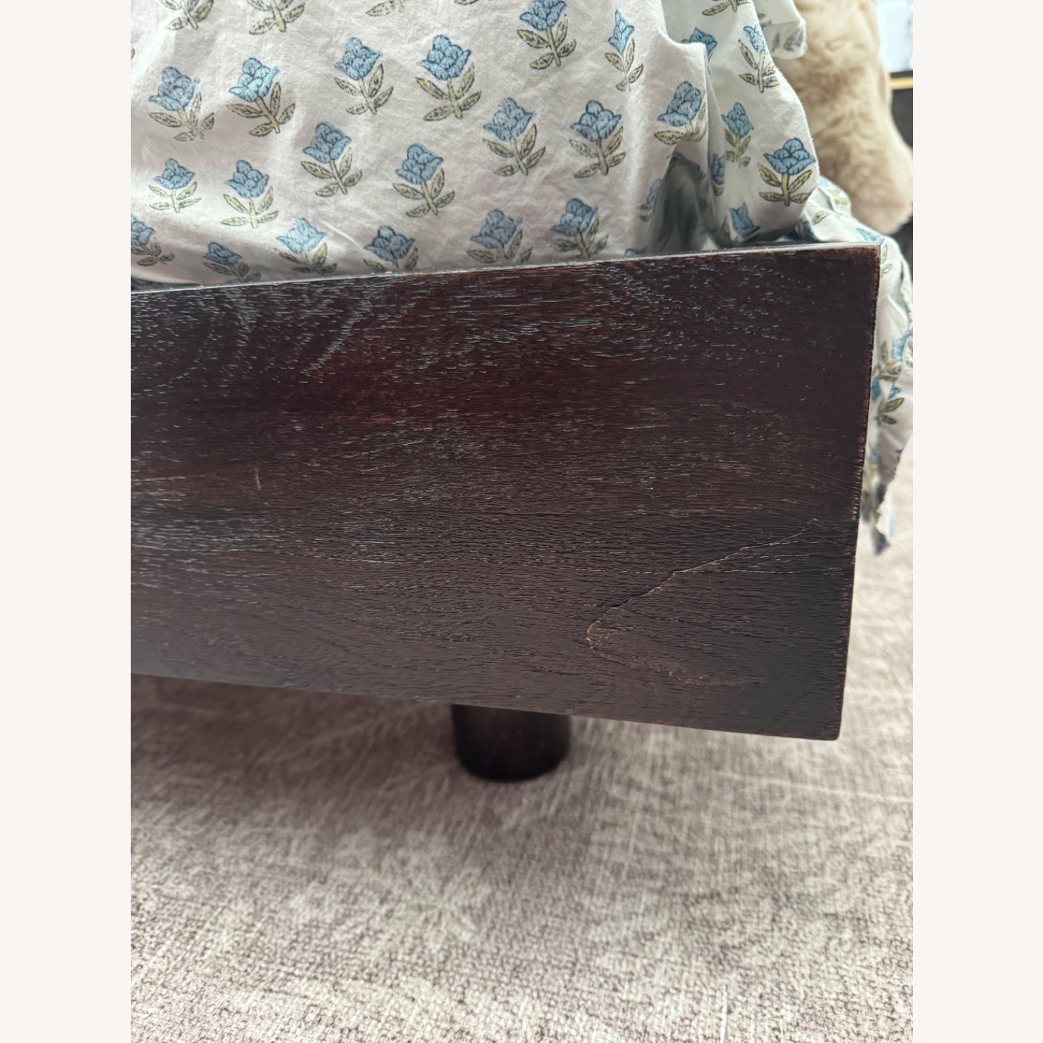 Pottery Barn Cayman Dark Brown Wood King Bed - image-6