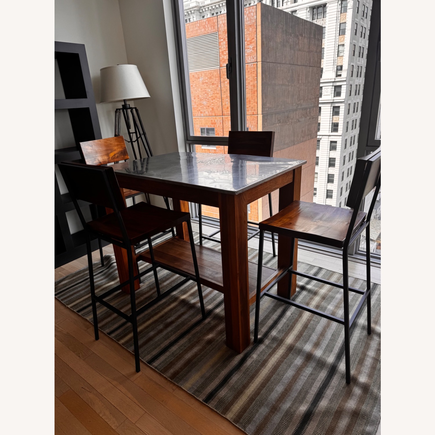 West Elm Metal and Wood Dining Set - image-2
