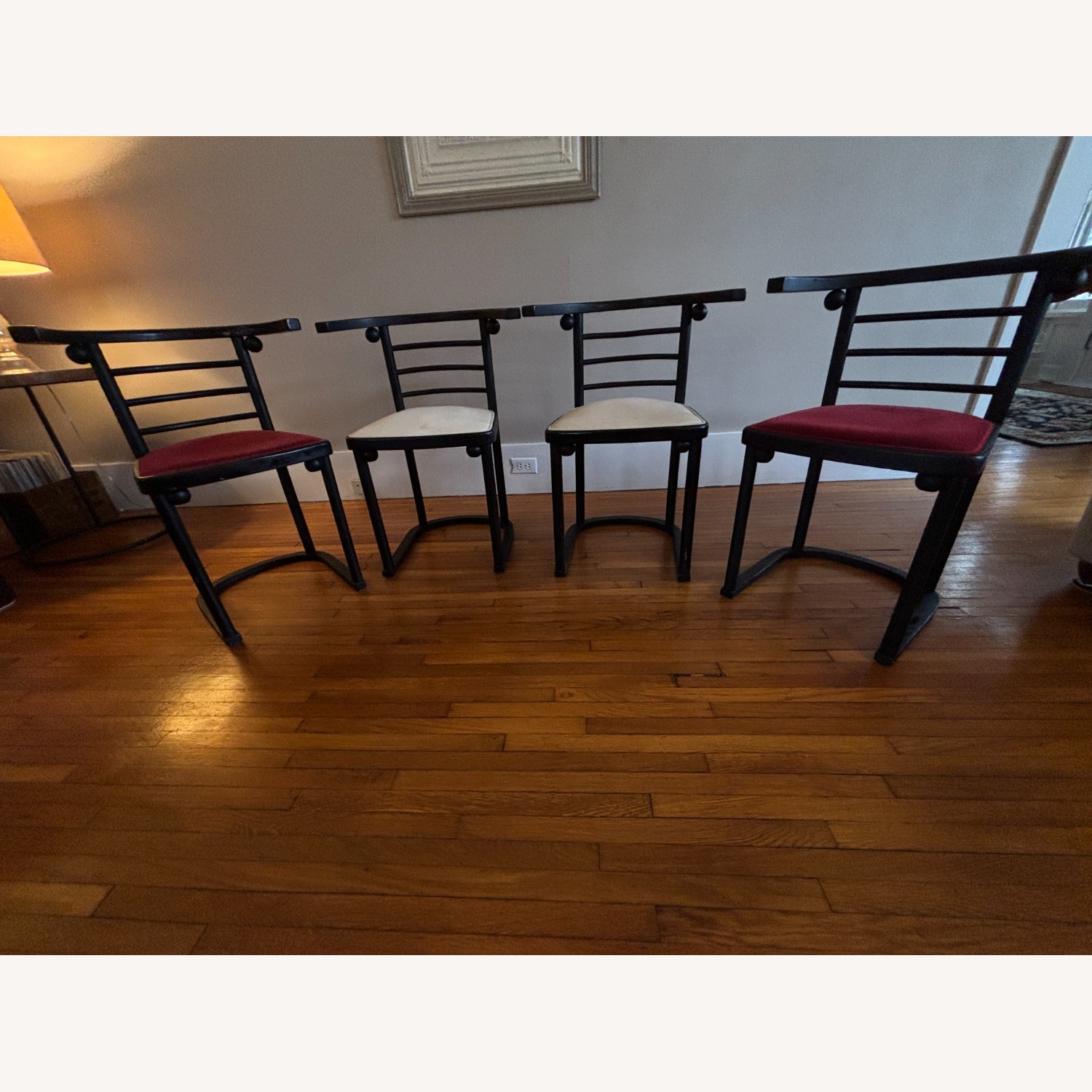 Thonet Black Wood Dining Chairs - image-3