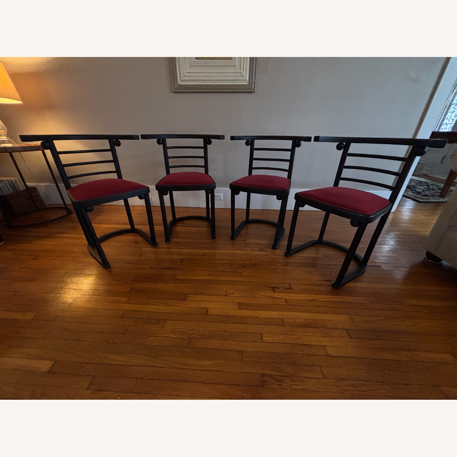 Thonet Black Wood Dining Chairs - image-1