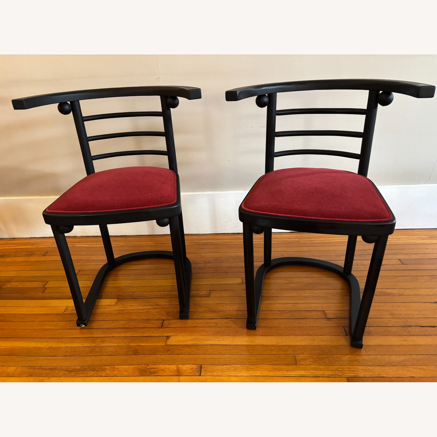 Thonet Black Wood Dining Chairs - image-2