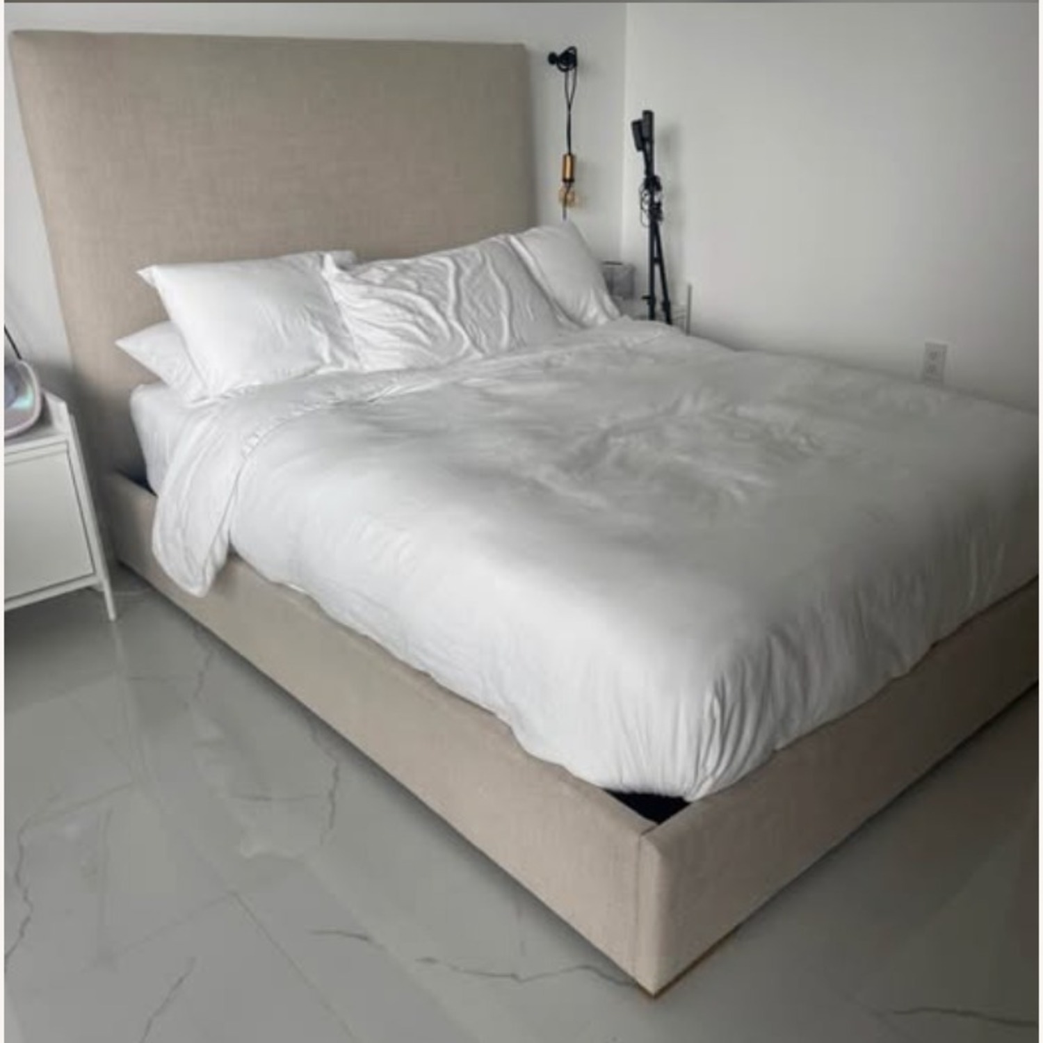 Restoration Hardware Moderna Fabric Queen Bed - image-1