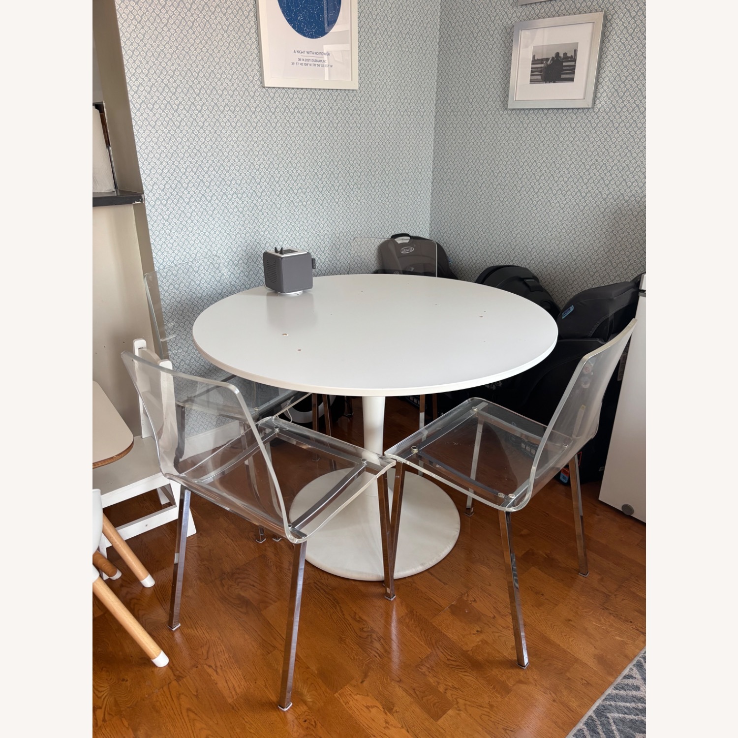 CB2 Vapor Acrylic Chairs - image-5