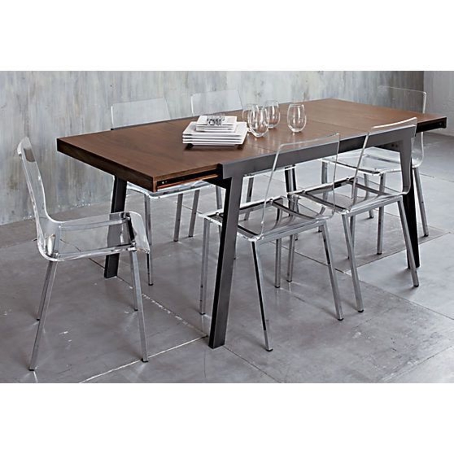 CB2 Vapor Acrylic Chairs - image-2