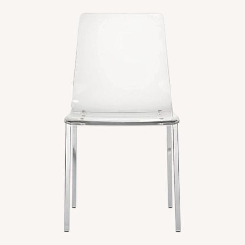 Used CB2 Vapor Acrylic Chairs for sale on AptDeco